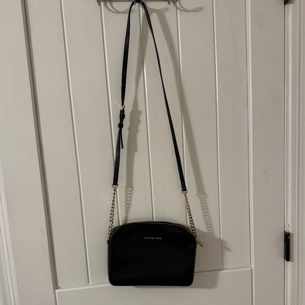 Michael Kors Jet Set Large Saffiano Leather Crossbody Bag